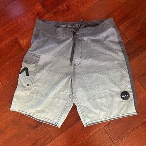 RVCA Green and Gray Board Shorts